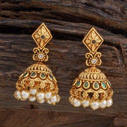Kushal's Fashion Jewellery Dome Shaped Jhumkas Earrings-14