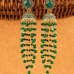 Crunchy Fashion Gold-Plated Classic Jhumkas-image-75