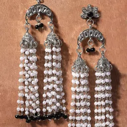 KARATCART Contemporary Jhumkas Earrings-8