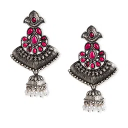 HOT AND BOLD Silver-Plated Contemporary Jhumkas-picture-48