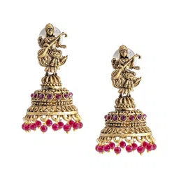 Shining Jewel - By Shivansh Contemporary Jhumkas Earrings-51