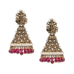 Shining Jewel - By Shivansh Contemporary Jhumkas Earrings-48