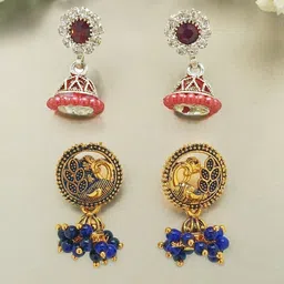 FEMMIBELLA Circular Jhumkas Earrings-39