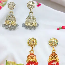 FEMMIBELLA Circular Jhumkas Earrings-21