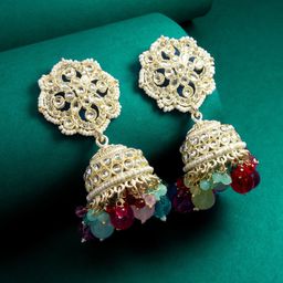 aadita Oval Jhumkas Earrings-2
