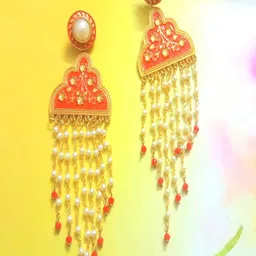 Runjhun Gold-Plated Jhumkas Earrings-32