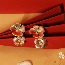 VIRAASI Gold-Plated Quirky Drop Earrings-image-33