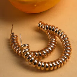 VIRAASI Gold-Plated Quirky Drop Earrings-image-74