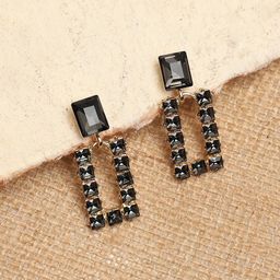 SOHI Women Grey Contemporary Drop Earrings-46
