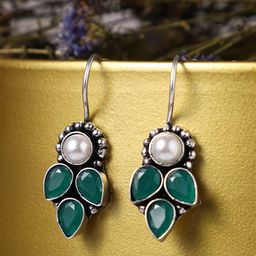 VENI Silver-Plated Contemporary Drop Earrings-image-51