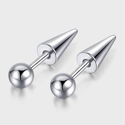 Peora Silver Plated Contemporary Stud Earrings-54