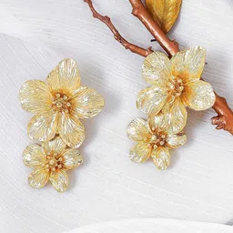 JOKER & WITCH Gold-Plated Contemporary Drop Earrings-image-58