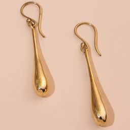 Studio One Love Brass-Plated Contemporary Drop Earrings-50