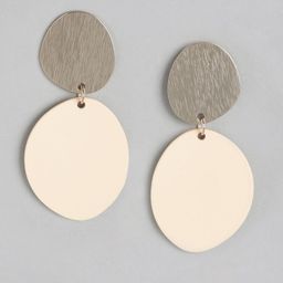 Forever New Rose Gold-Plated Contemporary Drop Earrings-1