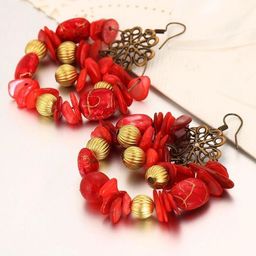 Crunchy Fashion Rhodium-Plated Contemporary Shaped Drop Earrings-image-90