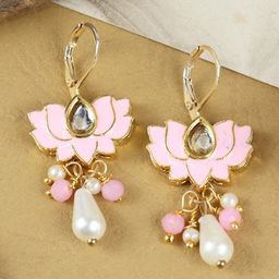 Asthetika Kids Gold-Plated Contemporary Drop Earrings-image-17