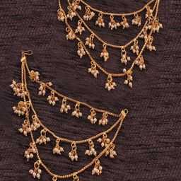 I Jewels Gold-Plated Contemporary Hoop Earrings-26