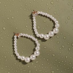 SOHI Gold-Plated Contemporary Drop Earrings-39