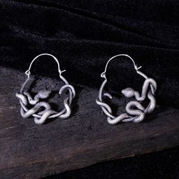 Studio One Love Brass-Plated Contemporary Hoop Earrings-3