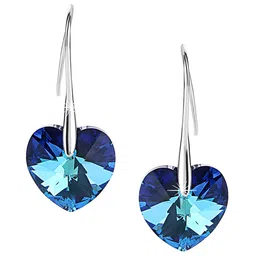 Yellow Chimes Silver Plated Contemporary Hoop Earrings-6