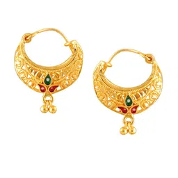 Vighnaharta Set Of 6 Gold-Plated Floral Studs Earrings image 3