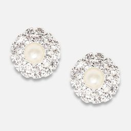 SOHI Silver-Plated Studs Earrings image 4