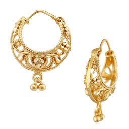 Vighnaharta Set Of 2 Gold-Plated Chandbalis image 2
