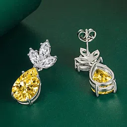 Designs & You Silver-Plated Teardrop Shaped Drop Earrings image 3