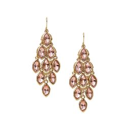 Accessorize Crystals Studded Teardrop Shaped Drop Earrings image 2