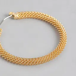 Forever New Gold-Plated Circular Hoop Earrings image 2