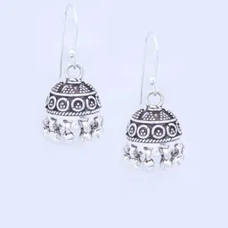 Kushal's Fashion Jewellery Dome Shaped Jhumkas Earrings image 2