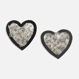 SOHI Heart Shaped Studs Earrings image 5