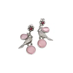 Ozanoo Silver-Plated Classic Crystals Drop Earrings image 4