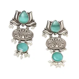 Ozanoo Silver-Plated Classic Drop Earrings image 4