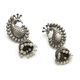 Ozanoo Silver-Plated Classic Drop Earrings image 3