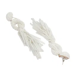 Anekaant Beaded Teardrop Shaped Drop Earrings image 4