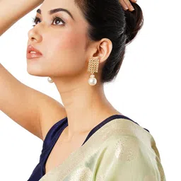 Anouk Gold-Plated Classic Drop Earrings-12