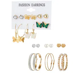 Yellow Chimes Circular Hoop Earrings-50