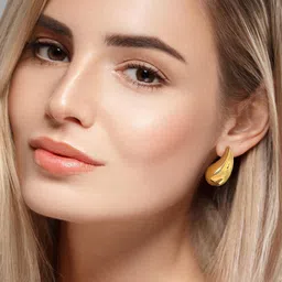 FIMBUL Set Of 2 Teardrop Shaped Studs Earrings image 2