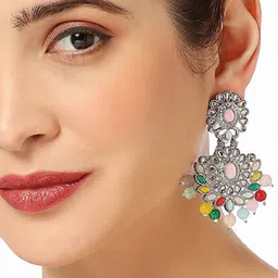 OOMPH Floral Chandbalis Earrings-picture-26