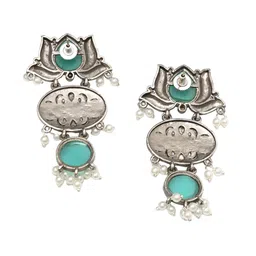 Ozanoo Silver-Plated Classic Drop Earrings image 2