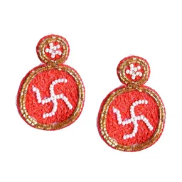 Sangria Beaded Drop Earrings image 5