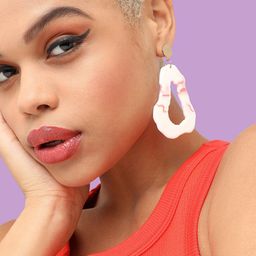 SOHI Contemporary Enamelled Drop Earrings-5