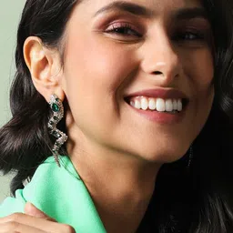 SOHI Gold-Plated Drop Earrings image 3