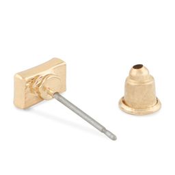 AMI Set Of 25 Gold Tone Contemporary Studs, Drop & Semi-Hoops Earrings image 4