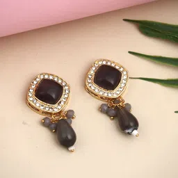 Anvik Geometric Drop Earrings-3