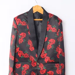 BAESD Boys Floral Printed Tuxedo Blazer-29