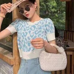 StyleCast Girls Blue Abstract Printed Puff Sleeves Regular Top-28