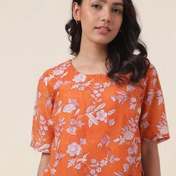 Fabindia Floral Printed Round Neck Top-picture-23