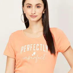 Fame Forever by Lifestyle Orange Print Top-image-69
